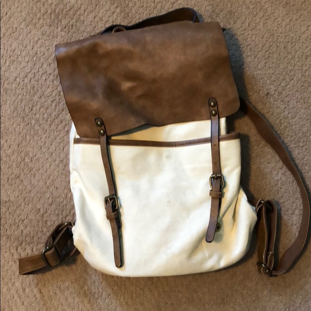 Backpack brown-tan school girl